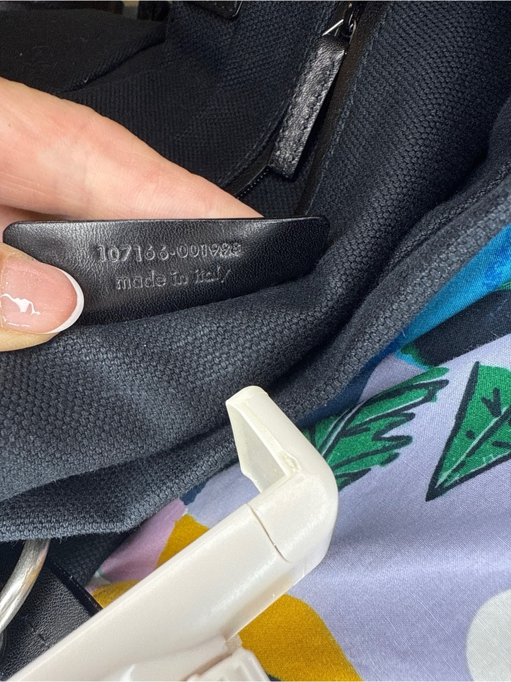 Saint Laurent Black Canvas Tote with Leather Handles - Picture 12 of 13